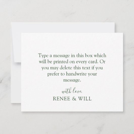 Tropische opslag & Gold Geometric Hartelijk dank Bedankkaart (Achterkant)