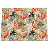 Tropische Oranje Anthurium Bloemrijke Bruidsdouche Groot Cadeauzakje (Voorkant)