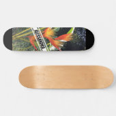 Tropische Oranje Bloem Persoonlijk Skateboard (Horizontaal)