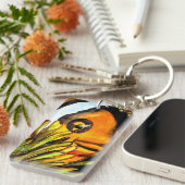 Tropische oranje clownvis sleutelhanger (Voorkant Rechts)