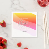 Tropische Oranje roze grijze grijswaarden horizont Servet (Insitu)