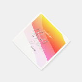 Tropische Oranje roze grijze grijswaarden horizont Servet (Hoek)