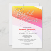 Tropische Oranje roze horizontale streams met schu Kaart (Voorkant)