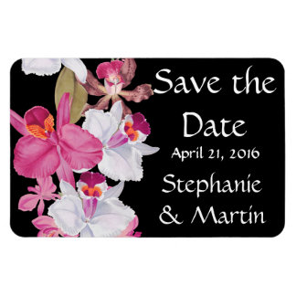 Tropische Orchidee Bloem Floral Save the Date Magn Magneet
