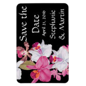 Tropische Orchidee Bloem Floral Save the Date Magn Magneet (Verticaal)