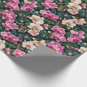 Tropische Orchidee Botanische Elegantie Cadeaupapier