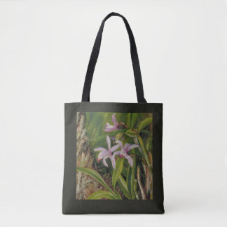Tropische Orchidee Botanische Kunst Tote Bag