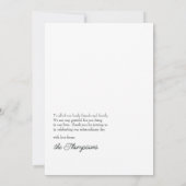 Tropische orchidee bruiloft foto bedankkaart (Achterkant)