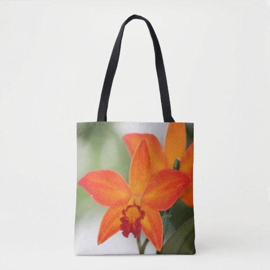 Tropische Orchidee Canvas tas (Voorkant)
