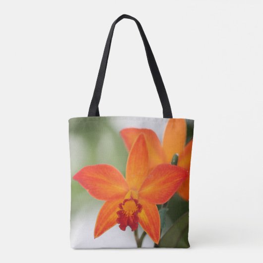 Tropische Orchidee Canvas tas (Achterkant)