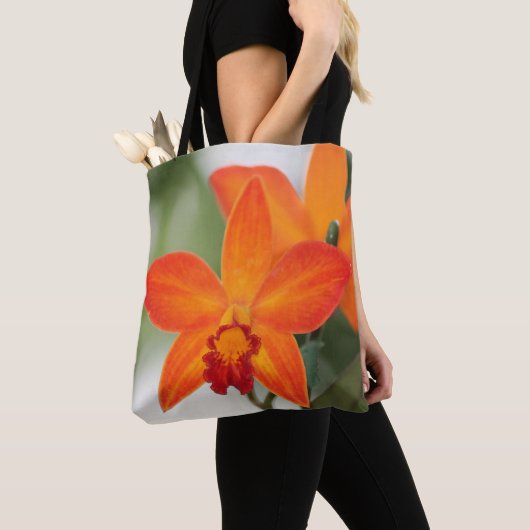 Tropische Orchidee Canvas tas (Dichtbij)