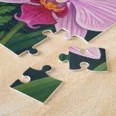 Tropische orchidee dame schilderij Xlrg Legpuzzel (Zijkant)