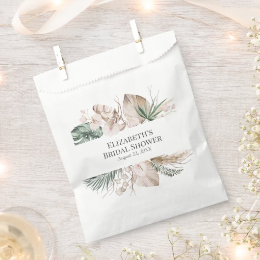 Tropische Orchidee en Monstera Vrijgezellenfeest Bedankzakje (Geknipt)