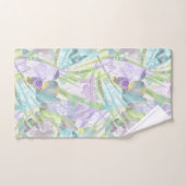 tropische orchidee- en palmbladeren bad handdoek (Handdoek)