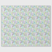 tropische orchidee- en palmbladeren cadeaupapier (Vlak)