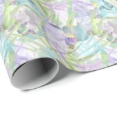 tropische orchidee- en palmbladeren cadeaupapier (Rol Hoek)