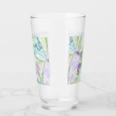 tropische orchidee- en palmbladeren glas (Rechts)