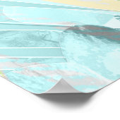 tropische orchidee- en palmbladeren poster (Hoek)