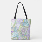 tropische orchidee- en palmbladeren tote bag (Achterkant)