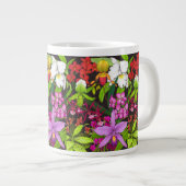 Tropische orchidee Floral Garden Jumbo Mok (Voorkant rechts)