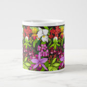Tropische orchidee Floral Garden Jumbo Mok (Voorkant)