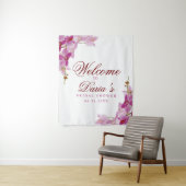 Tropische orchidee foto laat vallen wandkleed (In situ)