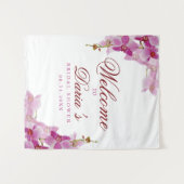 Tropische orchidee foto laat vallen wandkleed (Voorkant (horizontaal))