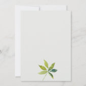 Tropische orchidee palmfauna Couples Shower Invite Bedankkaart (Achterkant)