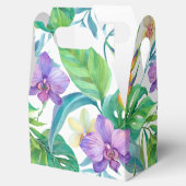 Tropische orchidee patroon gunst dozen bedankdoosjes (Geopend)