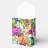 Tropische orchidee patroon gunst dozen bedankdoosjes (Geopend)