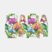 Tropische orchidee patroon gunst dozen bedankdoosjes (Uitgevouwen)