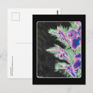 'Tropische Orchidee' Schilderij op een Briefkaart