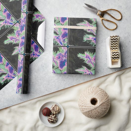 'Tropische Orchidee' Schilderij op een Cadeaupapier (Crafts)