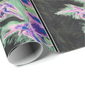 'Tropische Orchidee' Schilderij op een Cadeaupapier (Rol Hoek)