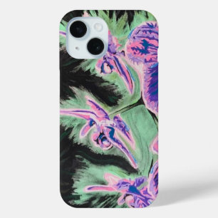 'Tropische Orchidee' Schilderij op een iPhone 15 Case