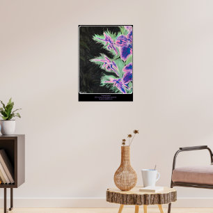 'Tropische Orchidee' Schilderij op een  Poster