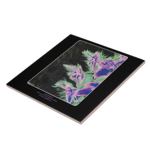 'Tropische Orchidee' Schilderij op een Tegeltje