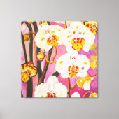 Tropische orchidee studie #2 aquarel canvas afdruk (Voorkant)