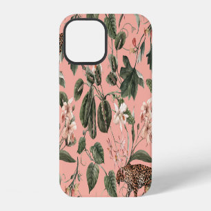 Tropische orchidee, vlinders: exotisch aquarel. iPhone 12 hoesje