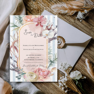 Tropische Orchideeën Boog Trouwdag Save the Date M