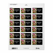 Tropische orchideeën etiket (Full Sheet)