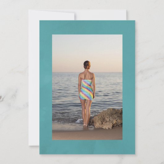 Tropische orchideeën Geometrische viering van het  Kaart (Achterkant)