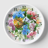 Tropische orchideeën klok (Voorkant)