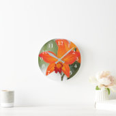 Tropische orchideeën ronde klok (Huis)