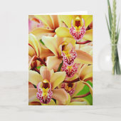 Tropische Orchids Scripture Kaart Psalm 34:15 (Voorkant)