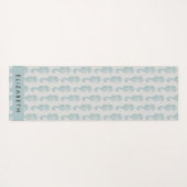 Tropische paarden, zeepaardpatroon, Jouw naam Yogamat (Achterkant (horizontaal))