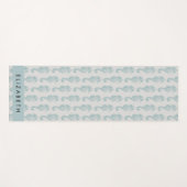 Tropische paarden, zeepaardpatroon, Jouw naam Yogamat (Voorkant (horizontaal))