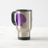 Tropische Paars Zee Shell Mok (Voorkant links)