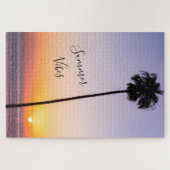 Tropische Paarse Californische palmboomklep Legpuzzel (Horizontaal)