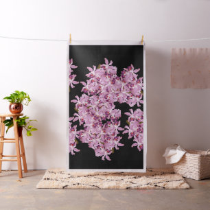 Tropische Paarse Cattleya Orchid Flowers Fabric Stof